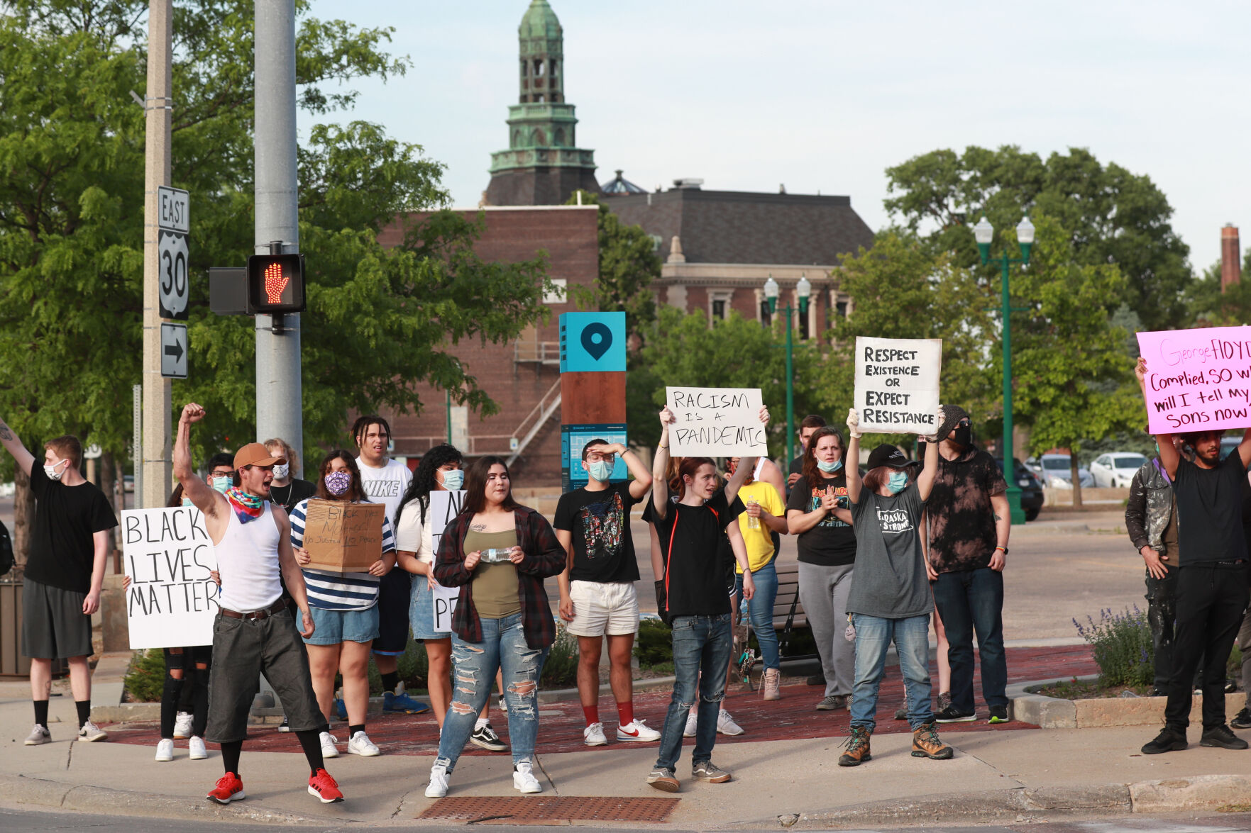Tuesday night protests in Grand Island